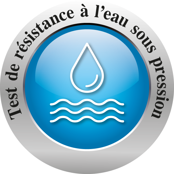 Test de résistance à l’eau sous pression